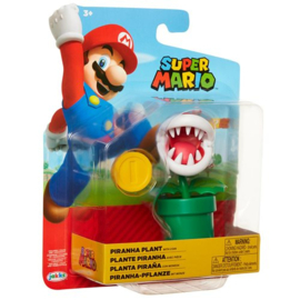 Piranha Plant with coin 10cm wave 29 super mario nieuw