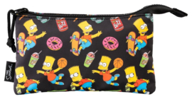 Bart Triple Pencil Case The Simpsons nieuw