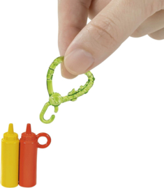 Meisje met Hamburger Jurkje 14 cm zwemkleding annanas Barbie Chelsea plus nieuw