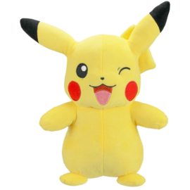 Pikachu Winking, nieuwe, pluche, 27cm