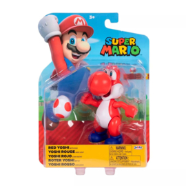 Red Yoshi with Egg 10cm wave 39 super mario nieuw