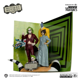 Beetlejuice 4 pack Movie Maniacs pvc 15cm Beetlejuice nieuw