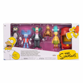 Krusty Show pakket met 6 figuurtjes 6 cm The Simpsons nieuw
