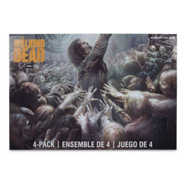 4 Pack Walkers action figures 13cm The Walking Dead nieuw Mcfarlane