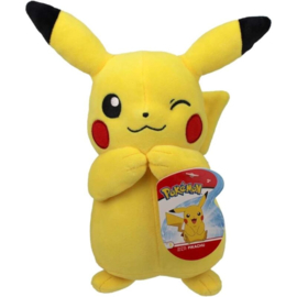 Pikachu Knipoog Pokémon nieuw pluche 20cm