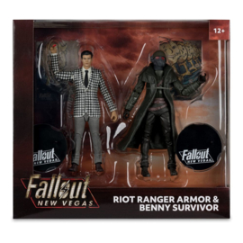 Riot Ranger Armor & Benny Survivor action figures 18cm Fallout new vegas  nieuw