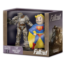 T60 & Vault Boy (Power) fallout 2 mini figures 7cm nieuw