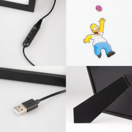 Homer Framed Led print 28x20x5 cm The Simpsons nieuw