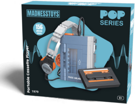 1979 Walkman Cassette Player Construction Kit Pop Series 156pc nieuw
