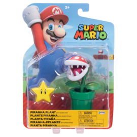 Piranha plant with Super Star 10cm wave 40 super mario nieuw