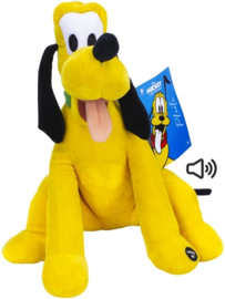 Pluto met Geluid, nieuw, pluche, 28cm