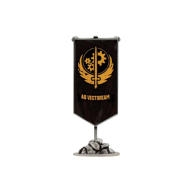 Brotherhood of Steel Metal Banner Replica Limited Edition Fallout nieuw