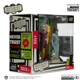Beetlejuice 4 pack Movie Maniacs pvc 15cm Beetlejuice nieuw