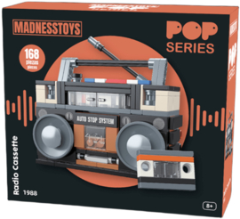 1988 Boombox Radio Construction Kit Pop Series 168 pc nieuw