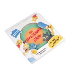 Wall Key Holder with 2 Keyrings Itchy & Scratchy The Simpsons nieuw