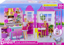 Koken en Grillen Restaurant speelset Barbie nieuw