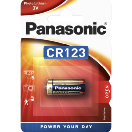 cr123 Lithium Panasonic 1 stuk
