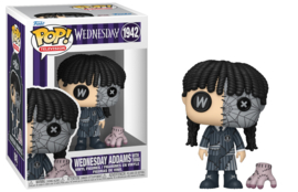 Wednesday Addams with Thing Patchwork Patchwork 1942 POP! Television Wednesday nieuw