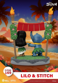 Lilo & stitch hula Diorama 169 PVC nieuw D-stage