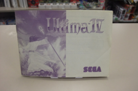 Master System Ultima IV with map and The History of Britannia (cib)