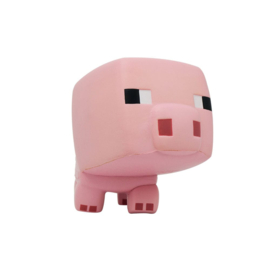 Mega Squishme anti stress figure Pig 15cm Minecraft nieuw