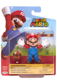 Racoon Mario with Super Leaf 10cm wave 28 super mario nieuw