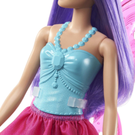 Feeënpop met paars haar 28 cm Barbie Dreamtopia nieuw