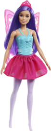 Feeënpop met paars haar 28 cm Barbie Dreamtopia nieuw