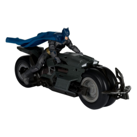 Batcycle with Batman The Flash DC Multiverse Vehicle nieuw