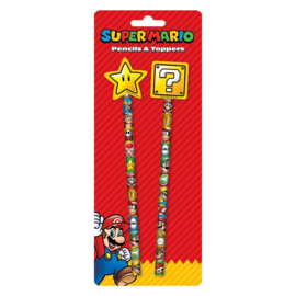 Potloden en Toppers Super mario nieuw