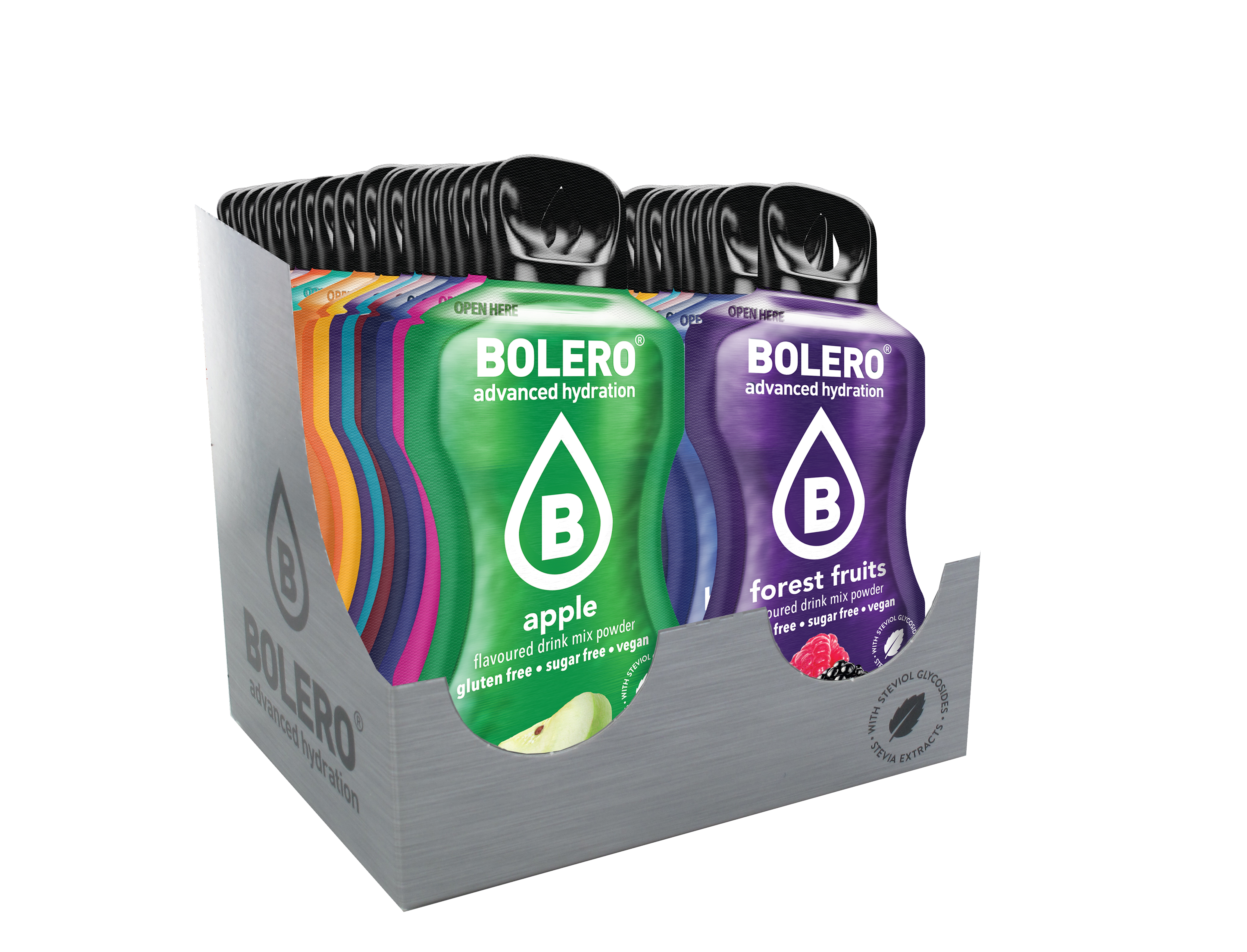 BOLERO PROEFPAKKET  74 sticks - Maak van water een frisdrank