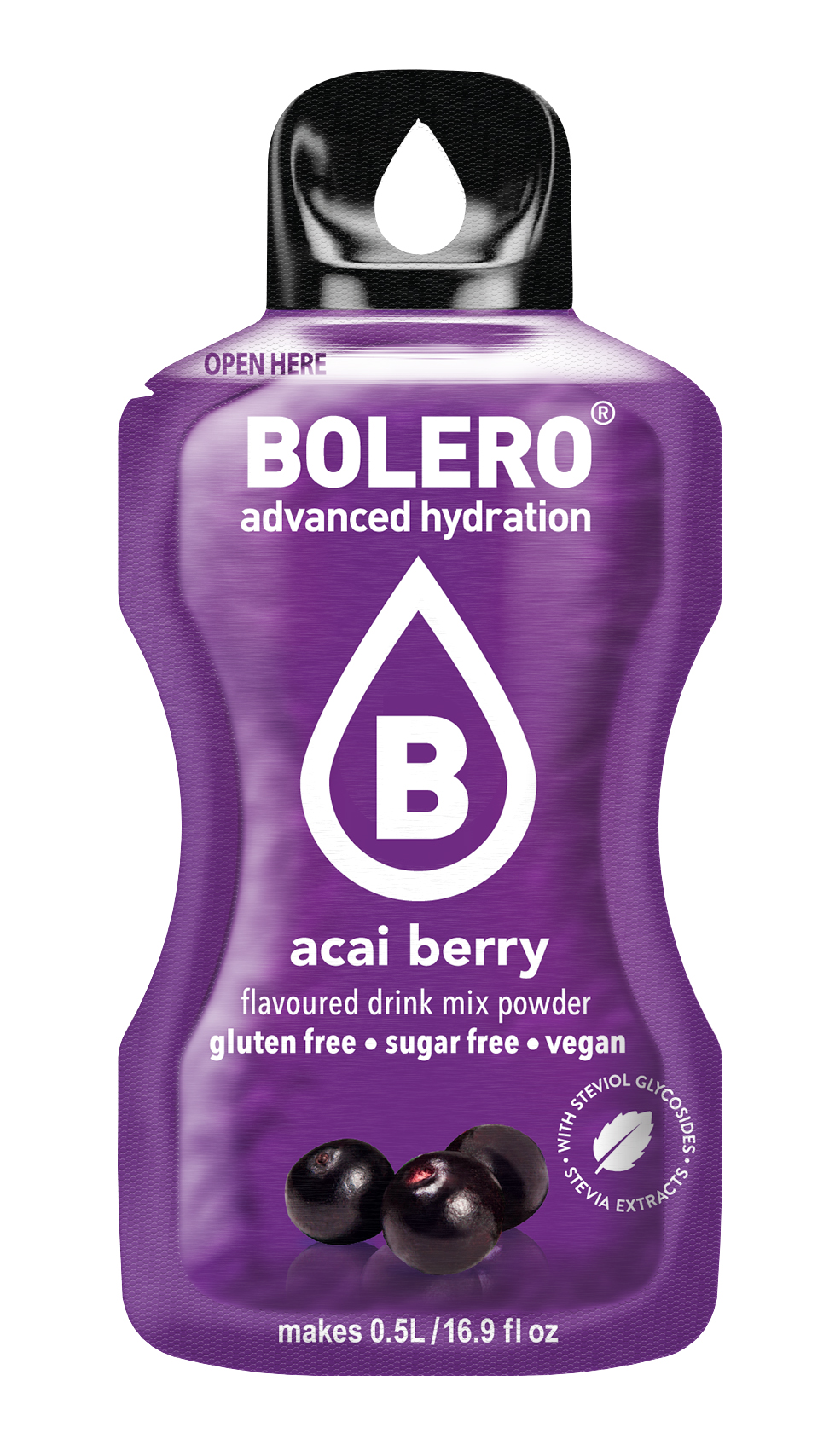 Bolero drink Acai Berry ( blauwe bes ) 12 x 3 g voor/pour 12 lt