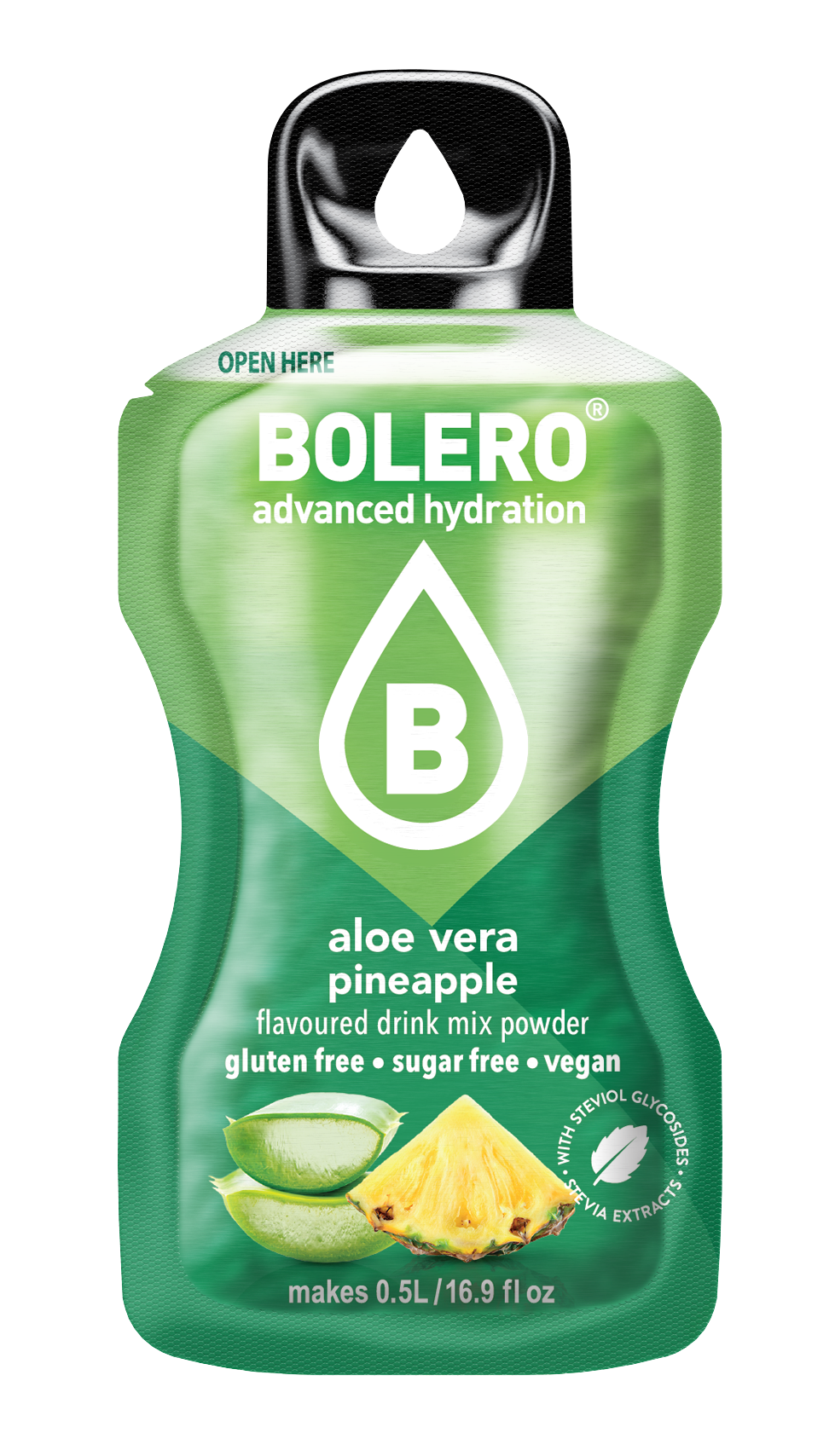 Bolero Drink Aloe Vera Ananas  12 x 3 g voor / pour 12 lt