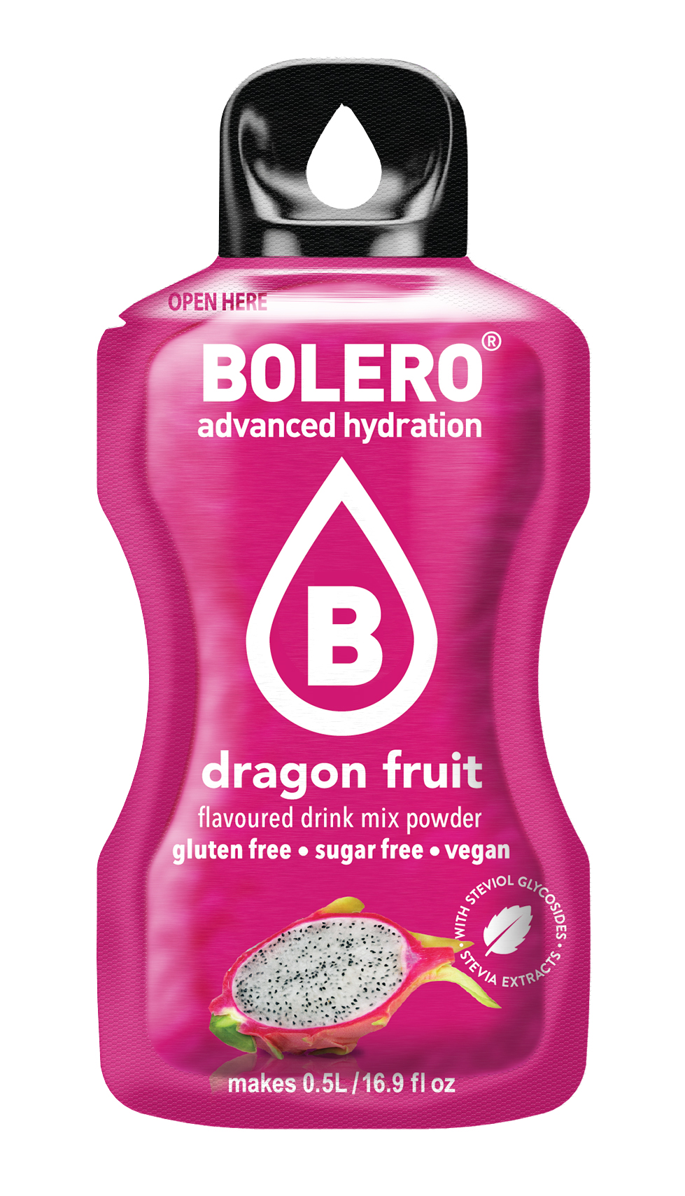 Bolero Drink  Dragon fruit 12 x 3 g voor/pour 12 lt