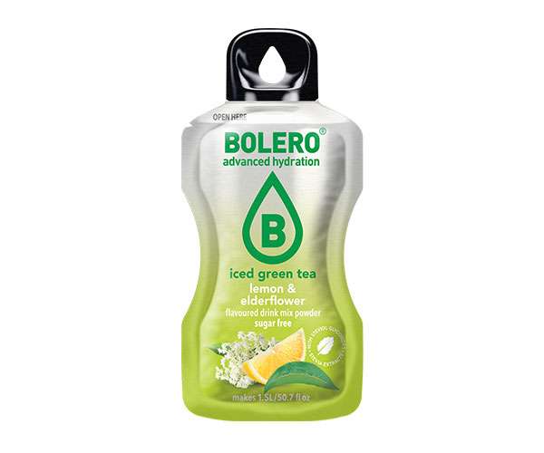 Iced green tea Lemon & elderflower 12 x 3 gr voor pour 12 lt