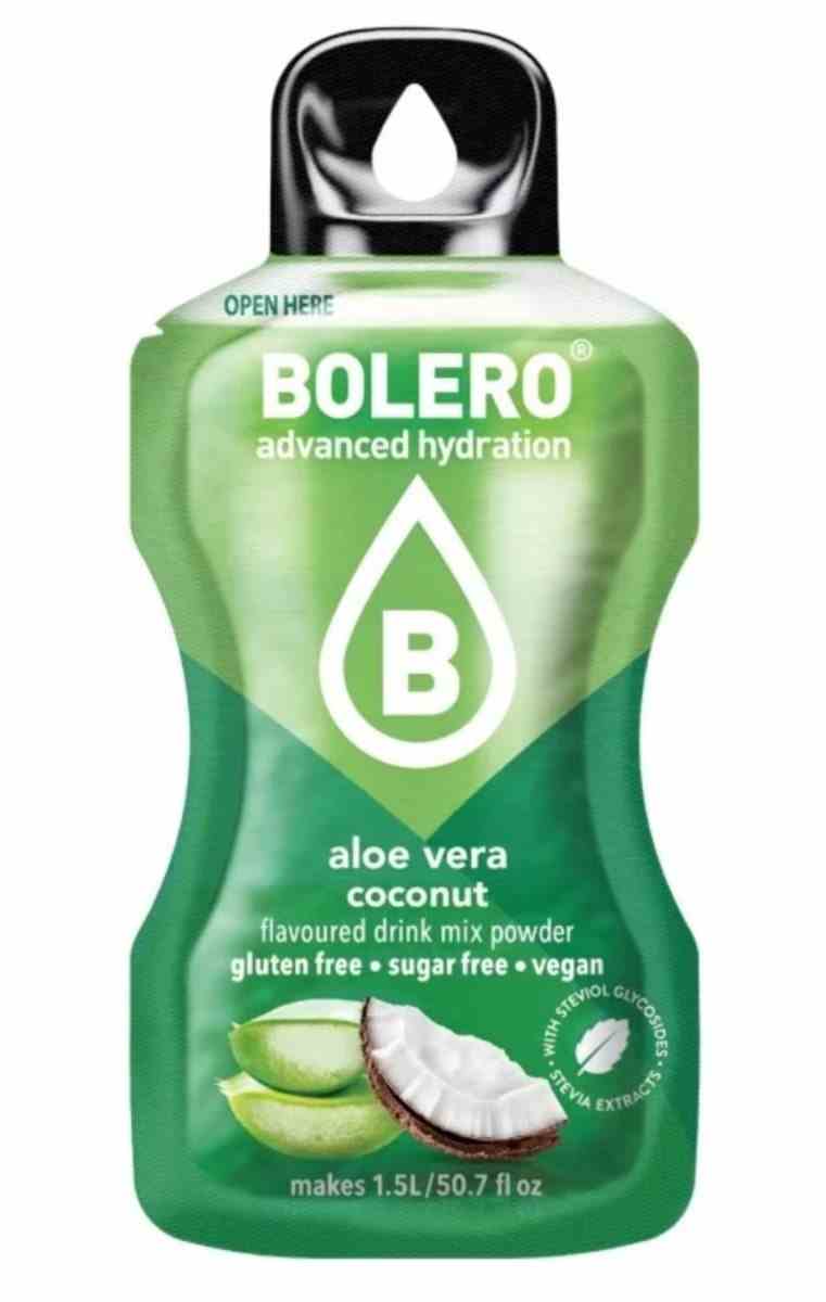 Bolero Drink Aloe Vera Coconut 12 x 3 g voor/pour 12 lt
