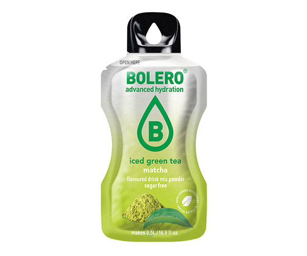 Bolero Drink Iced Green tea Matcha 12 x 3 gr voor/pour 12 lt