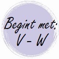 Geur begint met: V - W