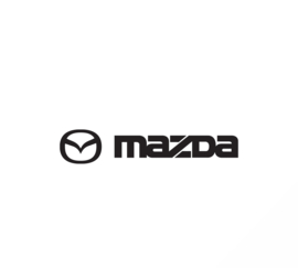 Mazda logo met Tekst