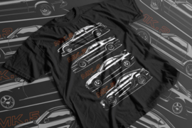 T-Shirt: Toyota Supra MK2, MK3, MK4, MK5