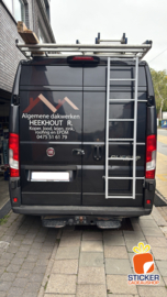 🤜Voor onze Klant die Werkzaam is als Dakwerker, zijn Camionette beletterd🤛