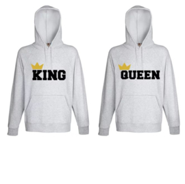 Hoodie King & Queen + Kroontje