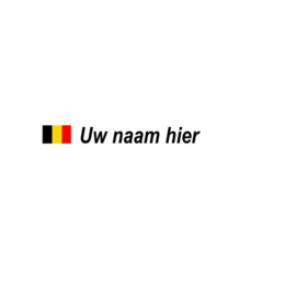 Belgische Vlag + Naam