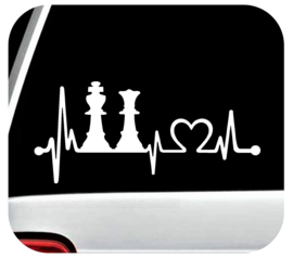 King Queen Chess Set Heartbeat