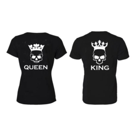 T-shirt King and Queen Skull
