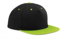 5 Panel Contrast Snapback (Diverse Kleuren) met bedrukking