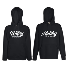 Hoodie Hubby & Wifey + Datum