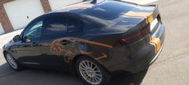 ????????Deze JAGUAR voorzien van een Striping, Side Decals, Zonneband met bijhorende sticker????????
