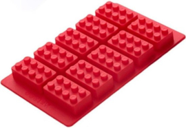 Siliconen ijsvorm mal LEGO Rood