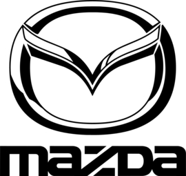 Mazda logo met Tekst